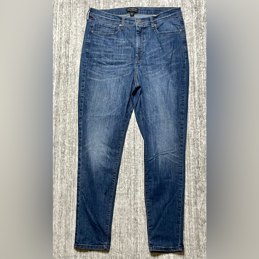 Banana Republic Curvy High Rise Super Stretch Skinny Jeans 32/14